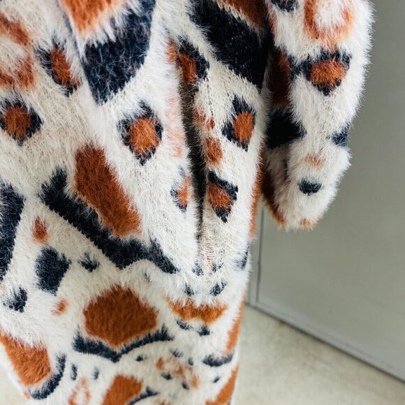 Sweet Lovely by Jen Long Aztec Cardigan Women's Sz S/M Open Front Pockets Soft - Picture 5 of 10